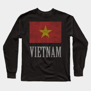 Vietnam retro flag Long Sleeve T-Shirt